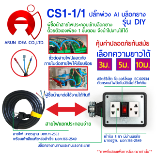 ชุดปลั๊กพ่วง DIY แบบ C
